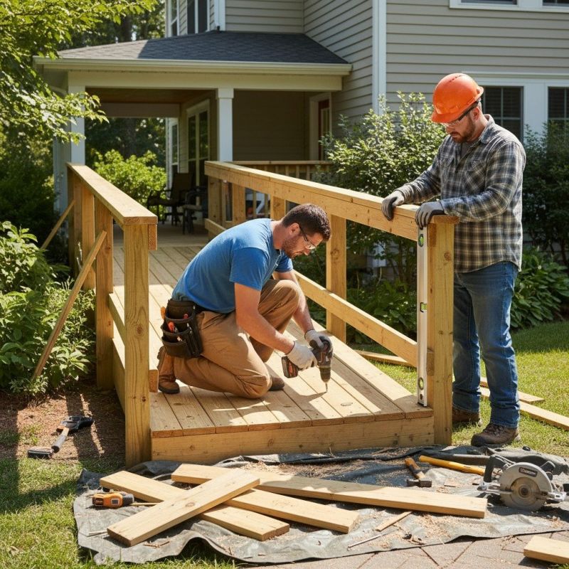 Local Porch Ramp Building pros at work